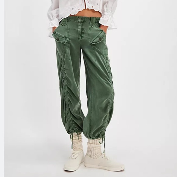 Free People Kauai Washed Pocket Pants - Picture 1 of 8